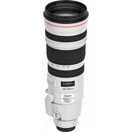 Canon - EF 200-400mm f/4L IS USM Super Telephoto Lens for Most EOS SLR Cameras - White