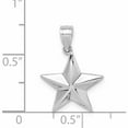 thumbnail image 3 of 14K White Gold Polished Star Pendant Made In United States -Jewelry By Sweet Pea, 3 of 7