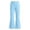 Sky Blue, variant on ZBSOKO Girls Flare Leg Pants High Waisted Stretch Yoga Pant Elastic Waist Solid Color Athletic Trousers Casual Outdoor Daily Wear
