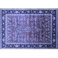 thumbnail image 1 of Ahgly Company Machine Washable Indoor Rectangle Oriental Blue Industrial Area Rugs, 8' x 10', 1 of 4