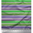 thumbnail image 1 of Soimoi Modal Satin Fabric Horizontal Stripe Decor Fabric Printed Yard 42 Inch Wide, 1 of 3