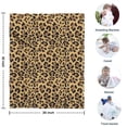 thumbnail image 4 of Brown and Black Leopard Print Blanket,Comfortable Soft Flannel Throw Blanket,All Season,Warm Lightweight Blankets for Sofa Bed Couch Living Room Chair,30"x40", 4 of 4