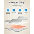 thumbnail image 2 of Westinghouse 50x60" Electric Throw Heated Blanket, Soft Flannel Electric Blanket, 6 Heating Levels& 2-10 Hours Time Setting, Machine Washable, Light Grey 50x60, 2 of 7