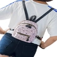 thumbnail image 2 of Women Mini Backpack PU Leather Shoulder School Rucksack Ladies Girls Travel Bag, 2 of 5