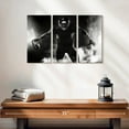 thumbnail image 2 of Elephant Stock Football Player Stance Wall Art - Horizontal Multi Panel Canvas - Living Room Wall Decor - Sports Multi Panel - Black And Gray Decor - 23" x 14", 2 of 4