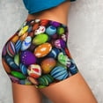 thumbnail image 4 of Kdxio Easter Eggs2 Print Workout Shorts for Women Seamless Soft Smooth Gym Yoga Scrunch Active Shorts, 4 of 9