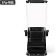 thumbnail image 6 of Cereal Dispenser Countertop Large Storage for Pantry Dry Food Rice Candy Snack Nuts Granola Black 3 Pack, 6 of 7