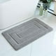 thumbnail image 1 of Fiudx Juego de Alfombrillas de Baño de Microfibra Suave, Lujosas Alfombras de Baño, Ultraabsorbentes y Antideslizantes, Lavables a Máquina, Ideales para Bañera, Ducha y Lavabo, Regalo de Decoración p, 1 of 3