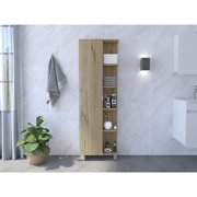 Depot E-Shop Venus Linen Cabinet - Light Oak