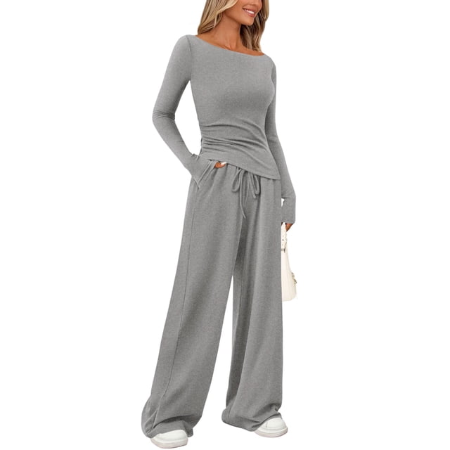 Conjunto Coordinado PRETTYGARDEN Lounge Gris Talle L