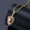 Rose Color, variant on Hip Hop Micro Paved AAA+ Cubic Zirconia Iced Out Bling Male Lion 14K Yellow Gold Pendants Necklace for Men Rapper Jewelry