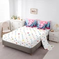 thumbnail image 5 of Manfei Cute Animal Axolotl Bedding Comforter Set 7-Piece for Boys Girls,Kawaii Salamander King Bedding Sets,Cartoon Ocean Wildlife Ultra Soft Bed Sheets,Breathable Home Decor,Reversible, 5 of 8