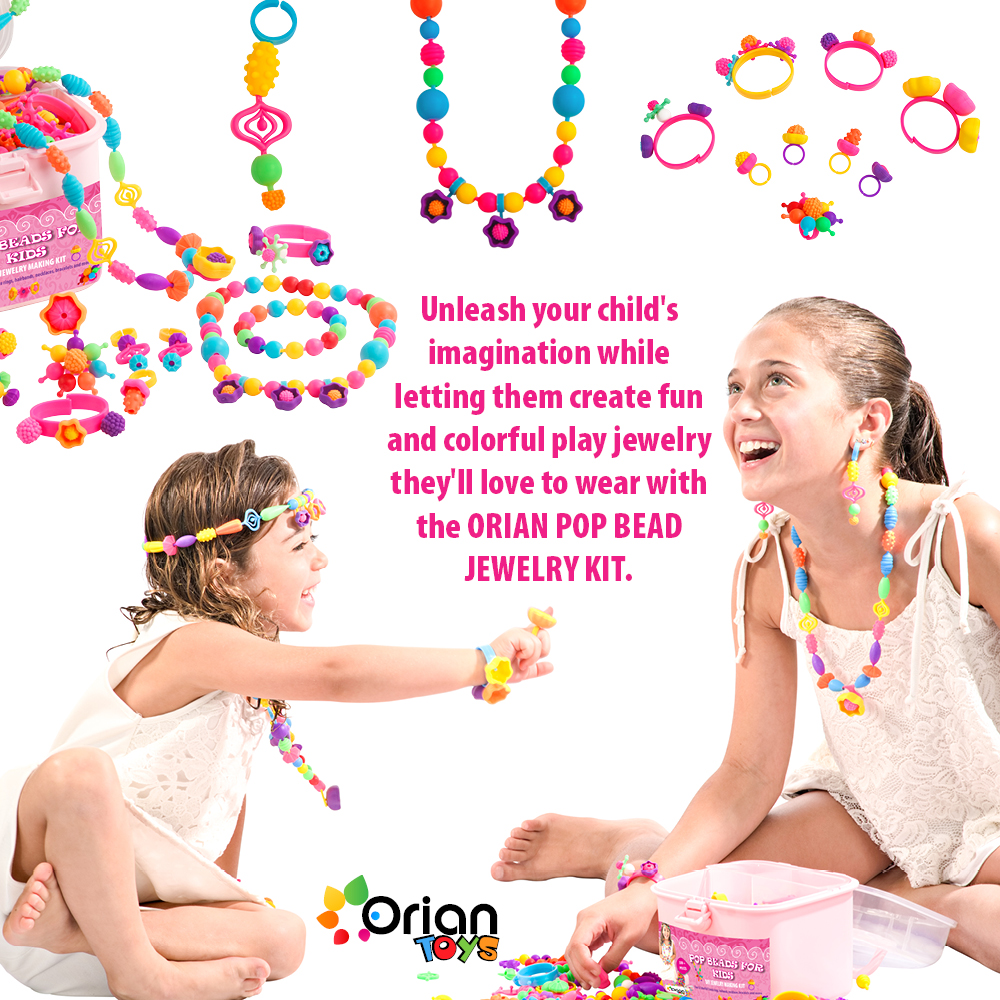Orian Pop Beads Jewelry Making Kit with Unicorn Bag photo 4