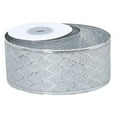 thumbnail image 1 of Cinta navideña con borde de alambre, decoraciones creativas para tartas, multiusos, para Navidad. Cuadros Plata 6cm, 1 of 9