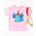 thumbnail image 4 of Cute Axolotl Birthday Shirt for Boys and Girls Kawaii Party Hat Graphic Tee for Kids and Toddlers Pink Shirt 2T, 4 of 8