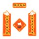 thumbnail image 1 of Casa de pájaros Decoración de Año Nuevo Jaula de pájaros reutilizable Colgante Pareado Mini Pareado Estilo A, 1 of 9