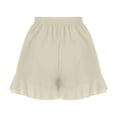 thumbnail image 5 of HUPOM High Waist Shorts Short Shorts For Women Shorts High Long Playing Beige S, 5 of 8