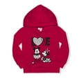 thumbnail image 2 of Minnie Mouse Baby Girl & Toddler Girl Valentine's Day Fleece Pullover Hooded Sweatshirt & Leggings, 2-Piece Outfit Set, Sizes 12M-4T, 2 of 5