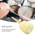 thumbnail image 3 of Mazos De Bombo Con Palos De Fieltro Suave, De Madera, Accesorio De Banda De Percusión, 3 of 7