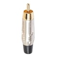 thumbnail image 2 of Adaptador de Corrientes Conector de Enchufe RCA Audio montaje en Panel de Clavija Acessorio Pearl Hugo Enchufe plateado oro RCA, 2 of 10
