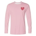 thumbnail image 3 of Posijego Mens Valentine's Day Shirt Heart Graphic T-Shirts Big and Tall Boys Basic Long Sleeve Tee Spring Clothes, 3 of 5