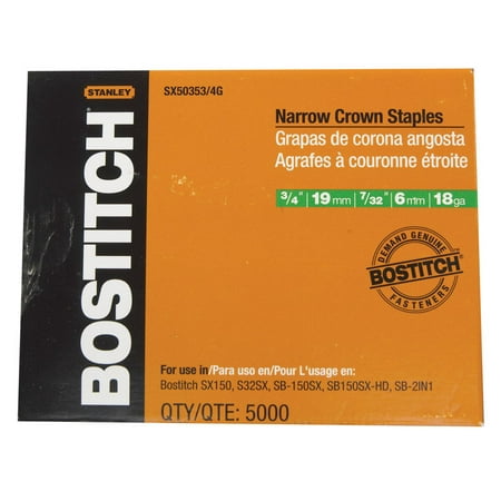 

Bostitch SX50353/4G 3/4 Galvanized Staples 5 000 Count