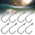 thumbnail image 4 of Fish 50Pcs Fishing Hook For Iseama High Carbon Steel Fish Hook Barbed Type For Outdoor Activity, 4 of 8