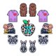 thumbnail image 5 of Cuentas de silicona para alimentos, chicles para niños, accesorios para cadena de chupete de bebé con dibujos animados, cuentas sueltas, 5 of 6