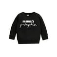 thumbnail image 1 of goowrom Children Halloween Printed Pattern Pullover, Black Round Collar Tops, 1 of 7