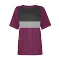 thumbnail image 5 of T-Shirts Shirts For Women Sevevn Women's Fashion Round Neck Short Sleeves Casual T-Shirt Top, 5 of 5