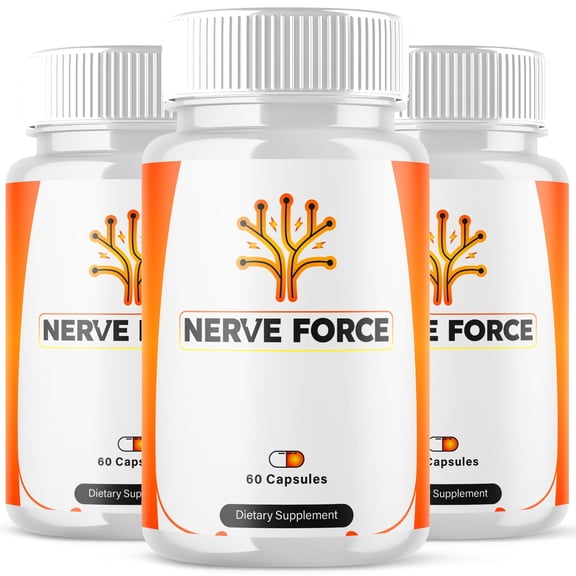 Nerve Force Advanced Nerve Health Support Pills Natural Vitamin Supplement NerveForce 180 Capsules