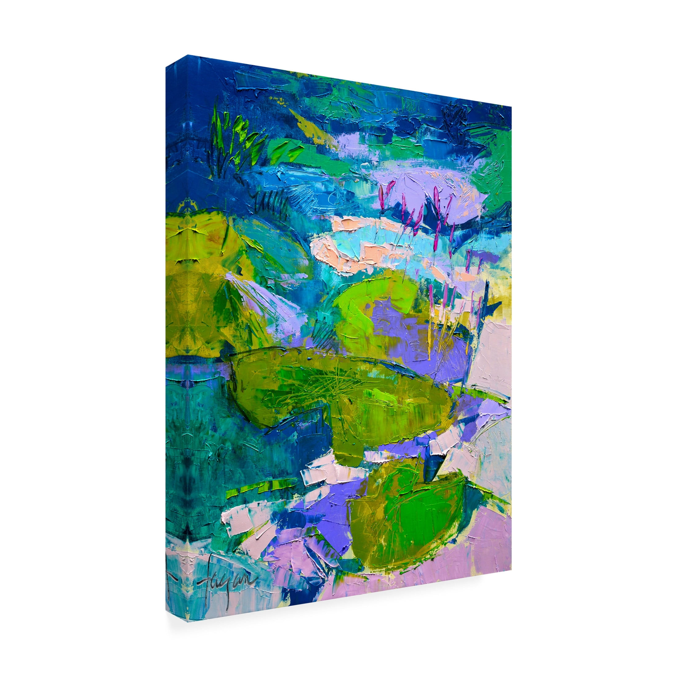 Canvas Wall Art - Dorothy Fagan 'Flglittermehappy' Wall Art for Living Room, Bedroom, or Office D?cor by Trademark Fine Art - 24 x 32 Inches