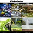 thumbnail image 7 of Telyswee 3700GPH Submersible Water Pump w/ Adapters, 130W Electric Water Pump w/ 31 FT Lift Height Quiet Operation Vertical/Horizontal for Ponds, Fountains, Aquarium, Hydroponic & Water Circulation, 7 of 7