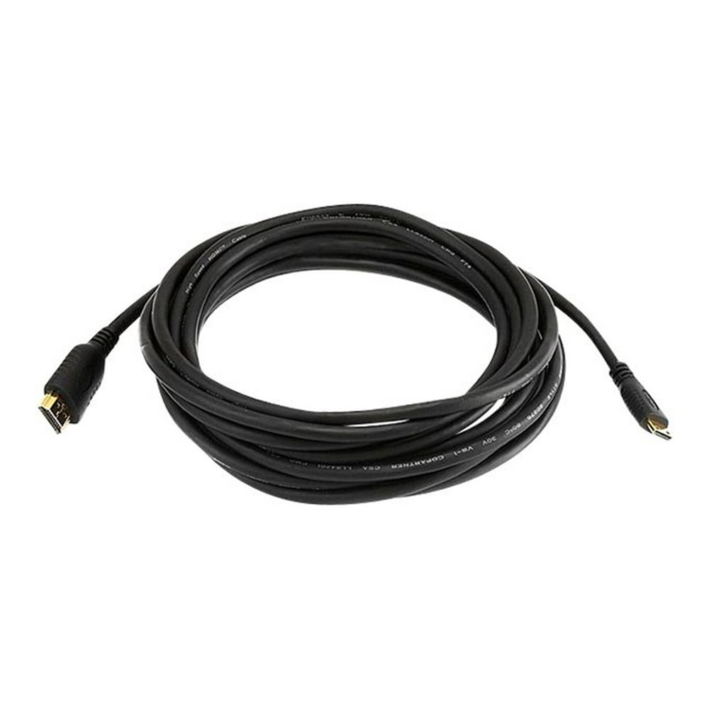 Monoprice Standard HDMI Cable 15 Feet Black With HDMI Mini