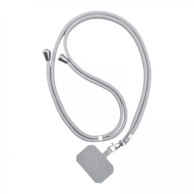 2 Cordones Universales Para Teléfono, Correa Cruzada Ajustable Para Teléfono Inteligente, Gris Claro