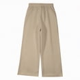 thumbnail image 5 of NIEWTR Girls Straight Leg Jogger Pants Baggy Fit Casual Lounge Sweatpants Elastic Waist with Pockets Comfortable Spring Pants（A01-Khaki,4-6 Years), 5 of 7