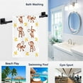 thumbnail image 2 of GZHJMY Cute Cartoon Funny Monkey Banana Pattern Soft Highly Absorbent Large Decorative Hand Towels Multipurpose for Bathroom, Hotel, Gym and Spa (16 x 30 Inches), 2 of 4