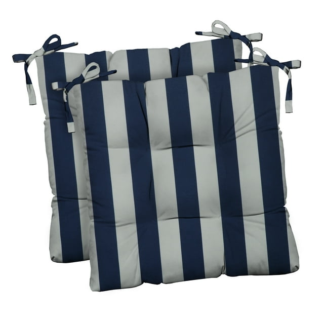 RSH Décor Indoor Outdoor Set of 2 Tufted Dining Chair Seat Cushions, 20