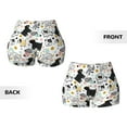 thumbnail image 5 of Naloa Funny Puppy Biker Shorts for Women Seamless Scrunch Short Women’s Yoga Shorts for Gym Running Sport Shorts - Large, 5 of 9