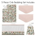 thumbnail image 6 of Sweet Jojo Designs Vintage Floral Pink Green Yellow 5 Piece Crib Bedding Set, 6 of 6