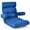 Blue, variant on Barara King Folding Lazy Floor Chair with Armrests and 6 Position Stepless Back, Recliner Chair Sofa with Adjustable Feature, Single Recliner for Bedroom, Living Room, Home Office, Blue