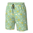 thumbnail image 4 of Zufioo Easter with eggs and flowers for Men's Casual Beach Shorts, Sports Fitness Quick-drying Drawstring Shorts with Pockets for Home Wear-3X-Large, 4 of 6