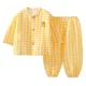 thumbnail image 5 of Conjunto de ropa de dormir de algodón de nube para niños, ropa de hogar con estampado de dibujos animados para niños y niñas, traje de dos piezas, cárdigan para primavera, otoño y verano, 5 of 5