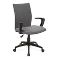 thumbnail image 2 of Leick Chaise de Bureau en Lin Gris, 2 of 2