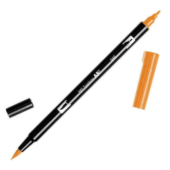 Tombow Marcador Doble con Punta de brocha - 020 -, Ocre Dorado multicolor