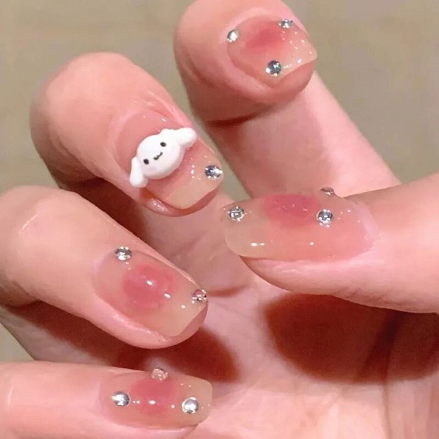 Uñas postizas Y2k, gatito, gato, Kuromi, Melodys, fresco, europeo, americano, chica de especias, Anime, chica Kawaii, parche extraíble, juguete de regalo, nuevo