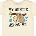 thumbnail image 4 of Inktastic My Auntie Loves Me with Sloth and Hearts Boys or Girls Baby Bodysuit, 4 of 5