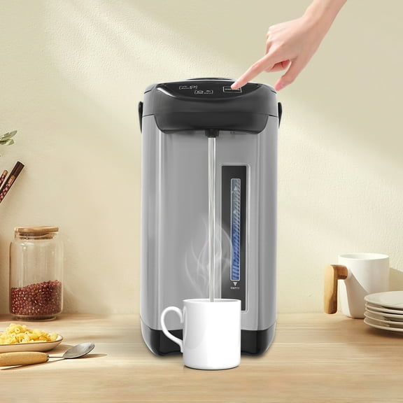Commercial Electric Water Boiler 4L/135oz, 304 Stainless Steel with 3 Dispensing Modes, 750W Fast Heating & 24H Auto Keep Warm for Home Office Restaurant