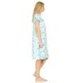 thumbnail image 3 of Lati Fashion Women Nightgowns Short Sleeve Female Nightgowns & Sleepshirts Green Size 2X, 3 of 4