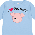 thumbnail image 4 of Inktastic I Love Piggies with Cute Pig Boys or Girls Long Sleeve Toddler T-Shirt, 4 of 5